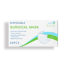 Load image into Gallery viewer, Disposable Protective Face Mask (20 count)