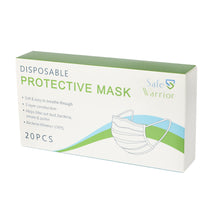 Load image into Gallery viewer, Disposable Protective Face Mask (20 count)
