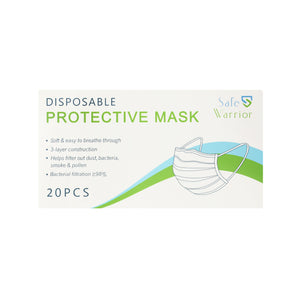 Disposable Protective Face Mask (20 count)